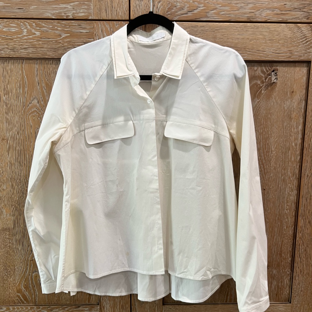 Anne Fontaine Shirley Long Sleeve Shirt Cream